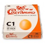 Яйца куриные Сметанино С1, 30 шт (kastd)