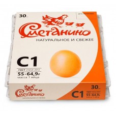 Яйца куриные Сметанино С1, 30 шт (kastd) в магазинах Ашан