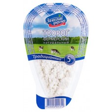 Творог Залесский Фермер фермерский традиционный 5% БЗМЖ, 180 г (kastd) в магазинах Ашан