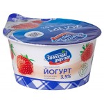 Йогурт натуральный Залесский Фермер земляника-клубника 3,5% БЗМЖ, 130 г (kastd)