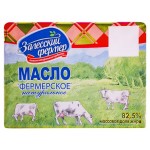 Масло сливочное Залесский фермер Традиционное 82,5% БЗМЖ, 180 г (kastd)