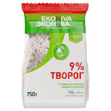 Творог Эконива 9% БЗМЖ, 750 г (kastd) в магазинах Ашан