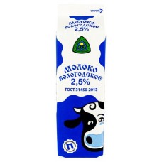 Молоко питьевое Северное Молоко пастеризованное 2,5% БЗМЖ, 1 л в магазинах Ашан
