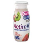 Напиток кисломолочный Actimel с киви и клубникой 1,5% БЗМЖ, 95 г (kastd)