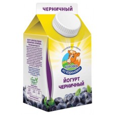 Йогурт Коровка из Кореновки Черничный 2,1% БЗМЖ, 450 г (kastd) в магазинах Ашан