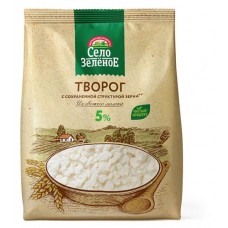 Творог Село зеленое 5% БЗМЖ, 500 г (kastd) в магазинах Ашан