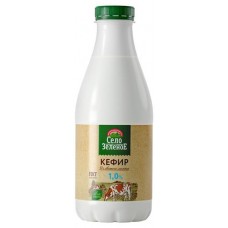 Кефир Село Зеленое пэт бутылка 1% БЗМЖ, 930 г (kastd) в магазинах Ашан