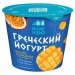 Йогурт греческий АйсКро манго-маракуйя с семенами чиа 3%, 125 г (kastd)