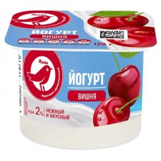 Йогурт АШАН Красная птица вишня 2% БЗМЖ, 120 г (kastd) в магазинах Ашан
