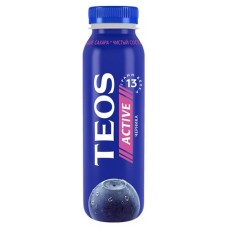 Йогурт питьевой TEOS Active со вкусом черники 1,8%, 260 г (kastd) в магазинах Ашан