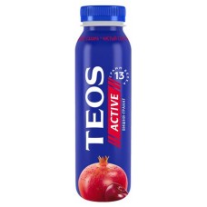 Йогурт питьевой TEOS Active со вкусом вишни и граната 1,8%, 260 г (kastd) в магазинах Ашан