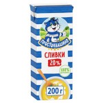 Сливки Простоквашино ультрапастеризованные 20% БЗМЖ, 200 г (kastd) Сливки Простоквашино ультрапастеризованные 20% БЗМЖ, 200 г (kastd)