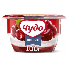 Творожок Чудо воздушный вишня 4.2%, 100 г (kastd) в магазинах Ашан