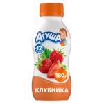 Ряженка детская Агуша клубника 2,9%, 200 г (kastd)