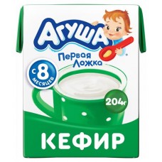 Кефир детский Агуша с 8 мес. 3,2%, 204 г (kastd) в магазинах Ашан
