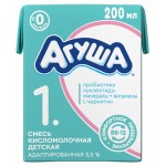 Смесь кисломолочная Агуша адаптированная 3.5%, 204 г (kastd)