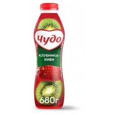 Йогурт питьевой Чудо Клубника-Киви 1,9% БЗМЖ, 680 г (kastd) в магазинах Ашан