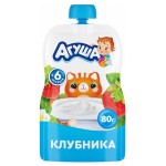 Творог Агуша клубника с 6 месяцев 4% БЗМЖ, 80 г (kastd)