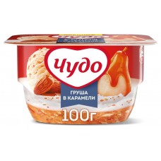 Десерт творожный Чудо Груша в карамели с пломбиром 4,2%, 100 г (kastd) в магазинах Ашан