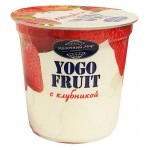 Йогурт YOGO FRUIT двухслойный с клубникой 2,5% БЗМЖ, 150 г (kastd)