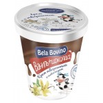 Крем творожный Bela Bovino двухслойный ваниль и шоколад 3%, 145 г (kastd)