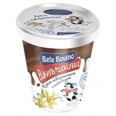 Крем творожный Bela Bovino двухслойный ваниль и шоколад 3%, 145 г (kastd) в магазинах Ашан