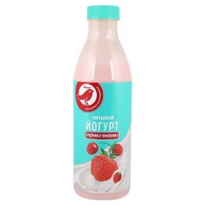Йогурт питьевой АШАН Красная птица с кусочками клубники и земляники 2,5% 750 мл (kastd) в магазинах Ашан