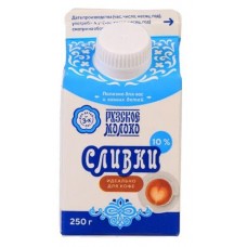 Сливки Рузские 10% БЗМЖ, 250 г (kastd) в магазинах Ашан
