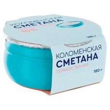 Сметана Коломенский термостатная 15% БЗМЖ, 180 г (kastd) в магазинах Ашан