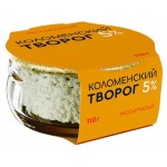 Творог рассыпчатый Коломенский 5% БЗМЖ, 110 г (kastd)
