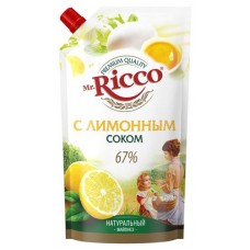 Майонез Mr.Ricco с лимонным соком, 400 мл (kastd) в магазинах Ашан