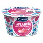 Йогурт Viola сливочный Laplandia малина сыр маскарпоне 7,2% БЗМЖ, 180 г (kastd)