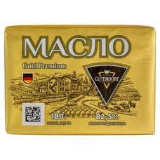 Масло сливочное Gutendorf Gold Premium 82,5% БЗМЖ, 180 г (kastd) в магазинах Ашан