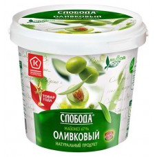 Майонез оливковый Слобода 67%, 900 мл (kastd) в магазинах Ашан