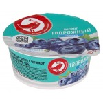 Десерт творожный АШАН Красная птица с черникой 4% БЗМЖ, 130 г (kastd)