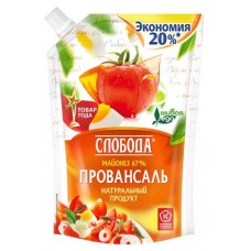 Майонез Слобода Провансаль 67%, 800 мл (kastd) в магазинах Ашан