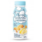 Йогурт питьевой Козочка с облачка из козьего молока банан-овсяное печенье 3,2% БЗМЖ, 200 мл (kastd)