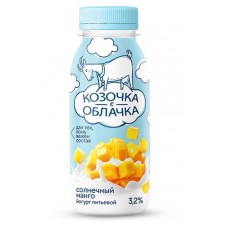 Йогурт питьевой Козочка с облачка из козьего молока солнечный манго 3,2% БЗМЖ, 200 мл (kastd) в магазинах Ашан