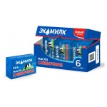 Масло сливочное Экомилк 82,5% БЗМЖ, 50 г х 6 шт (kastd)