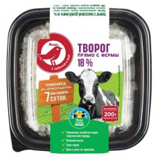 Творог АШАН Красная птица 18 %, 200 г (kastd) в магазинах Ашан
