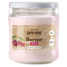 Йогурт Хутор Дороганов вишня 2% БЗМЖ, 400 г (kastd) в магазинах Ашан