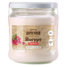 Йогурт Хутор Дороганов брусника 2% БЗМЖ, 400 г (kastd) в магазинах Ашан