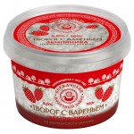 Творог рассыпчатый Киржачский МЗ с вареньем земляничным 5% БЗМЖ, 160 г (kastd)