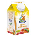 Йогурт Коровка из Кореновки Персиковый 2,1% БЗМЖ, 450 г (kastd)