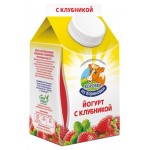 Йогурт Коровка из Кореновки Клубничный 2,1% БЗМЖ, 450 г (kastd)