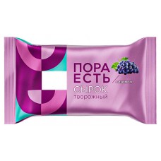 Сырок творожный Пора есть с изюмом 9% БЗМЖ, 80 г (kastd) в магазинах Ашан