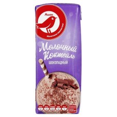 Коктейль молочный АШАН Красная птица шоколадный 2% БЗМЖ, 200 мл (kastd) в магазинах Ашан
