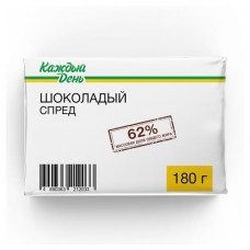 Спред шоколадный Каждый день 62%, 180 г (kastd) в магазинах Ашан