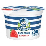 Творожок Простоквашино клубника 1,9% БЗМЖ, 200 г (kastd)