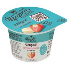 Творог Царка клубника-банан со сливками 5% БЗМЖ, 140 г (kastd) в магазинах Ашан